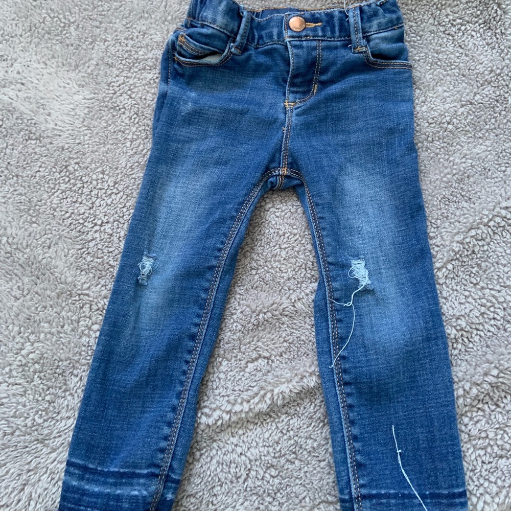 Distressed toddler jeans
